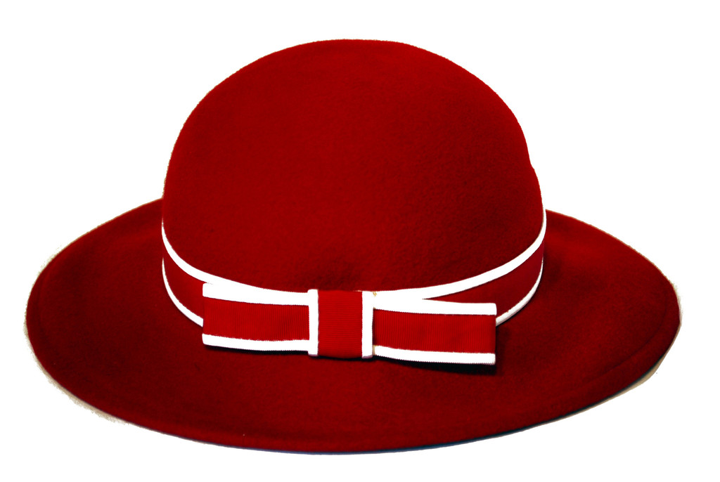 1930's Style Brimmed Hat in Red – Hat Covet