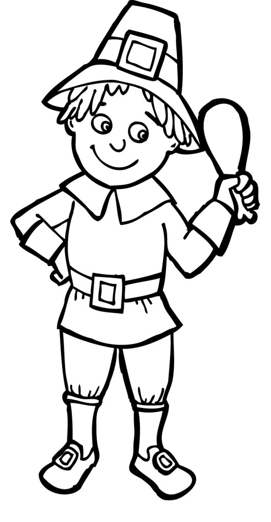 Educational Pilgrim Thanksgiving Meat As It Gets Coloring Pages ...
