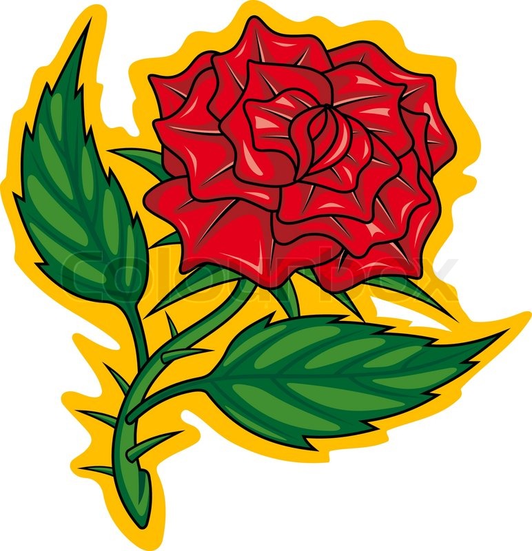 cartoon rose - Домашние растения. Цветы.