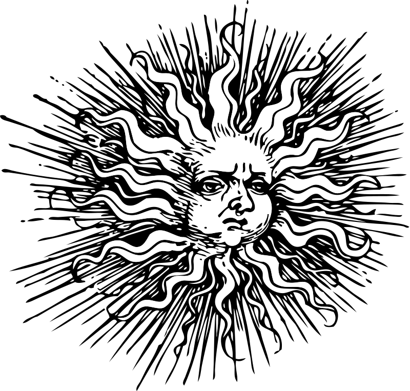 Ornate Sun Clip Art Download