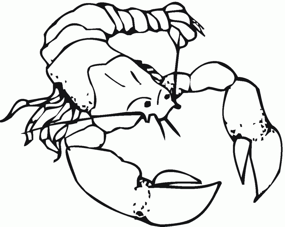 Cartoon Clipart Of A Black And White Running Lobster Or Crawdad ...