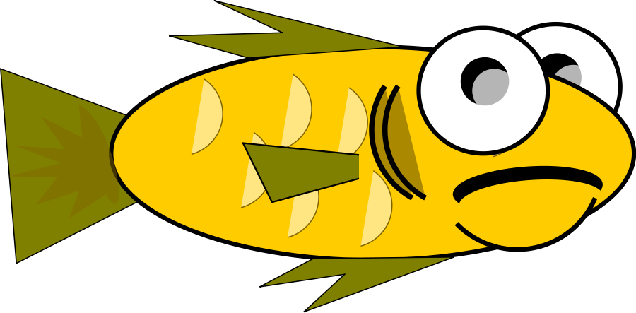 gold fish cartoon SVG Vector file, vector clip art svg file ...