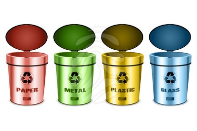 sets of recycle bins - clipart #75456857