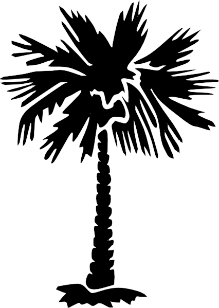 Palm Tree Silhouette clip art - vector clip art online, royalty ...