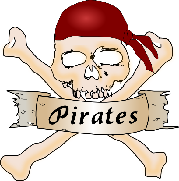 Pirate Skull clip art - vector clip art online, royalty free ...