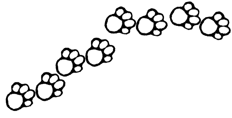 Paw Print Clip Art Border - ClipArt Best