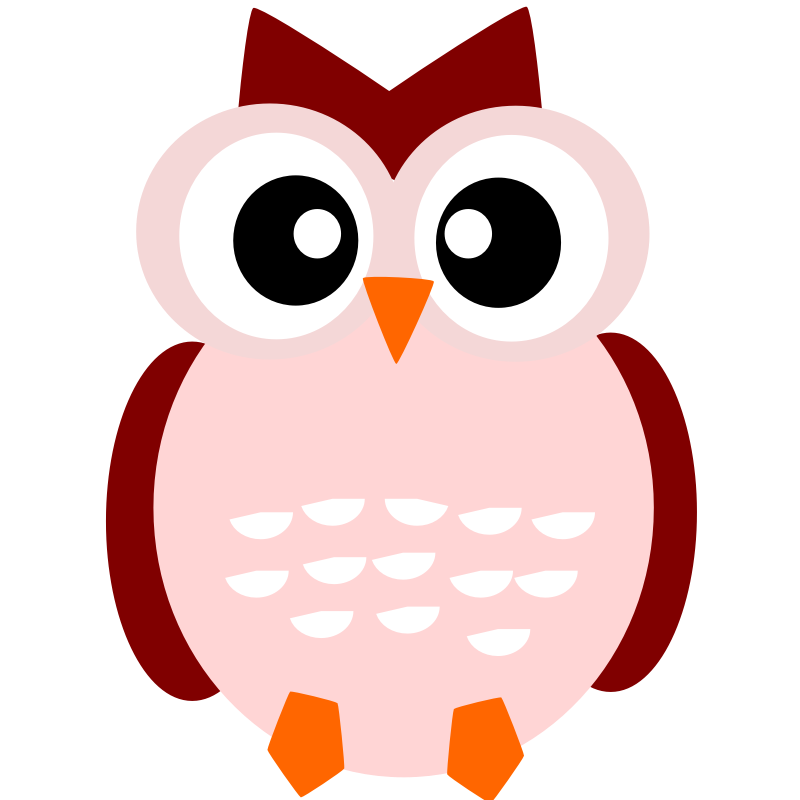 Clipart - a cute owl