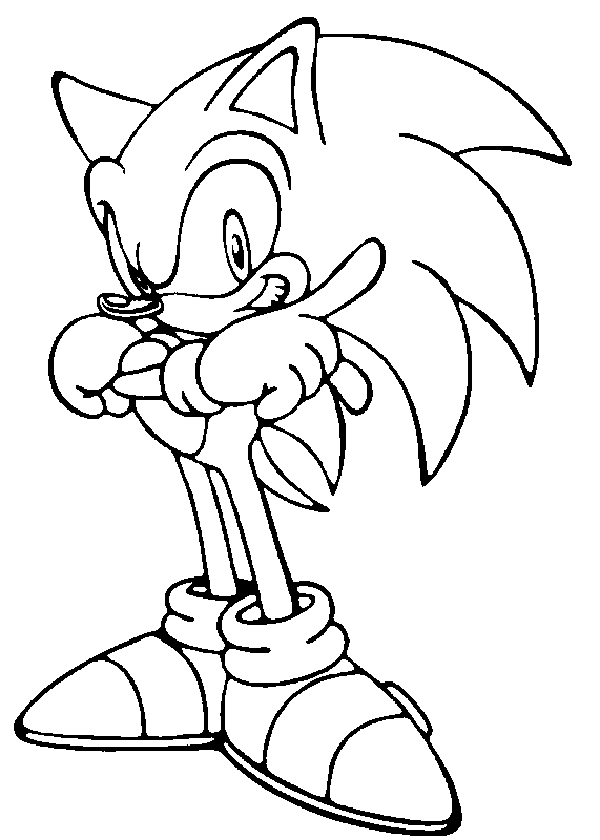 sonic hedgehog coloring book pages | Coloring Kids