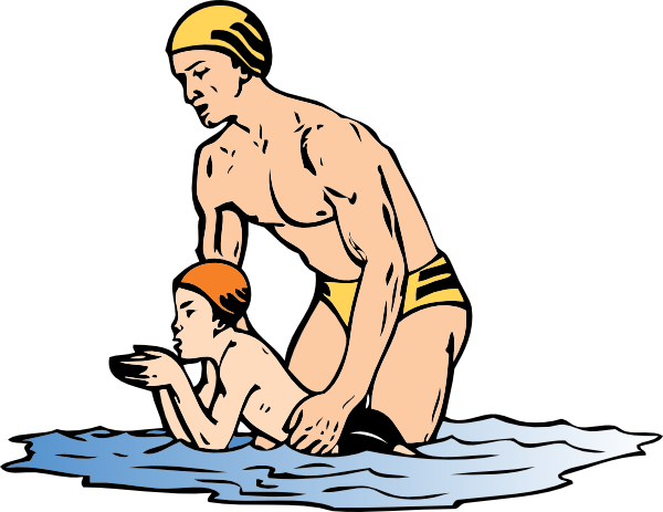 Swim Lesson clip art - vector clip art online, royalty free ...