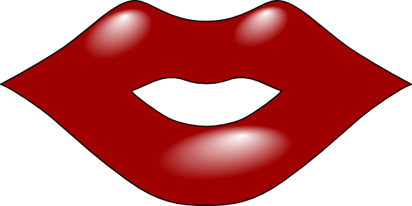 Red Lips clip art - vector clip art online, royalty free & public ...