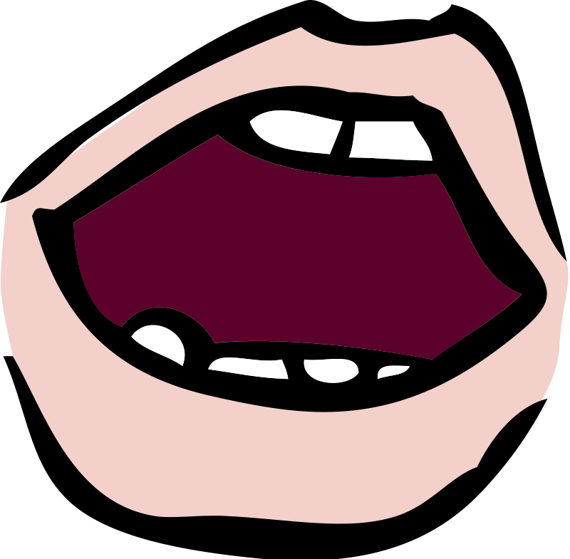 Mouth Clip Art Black And White