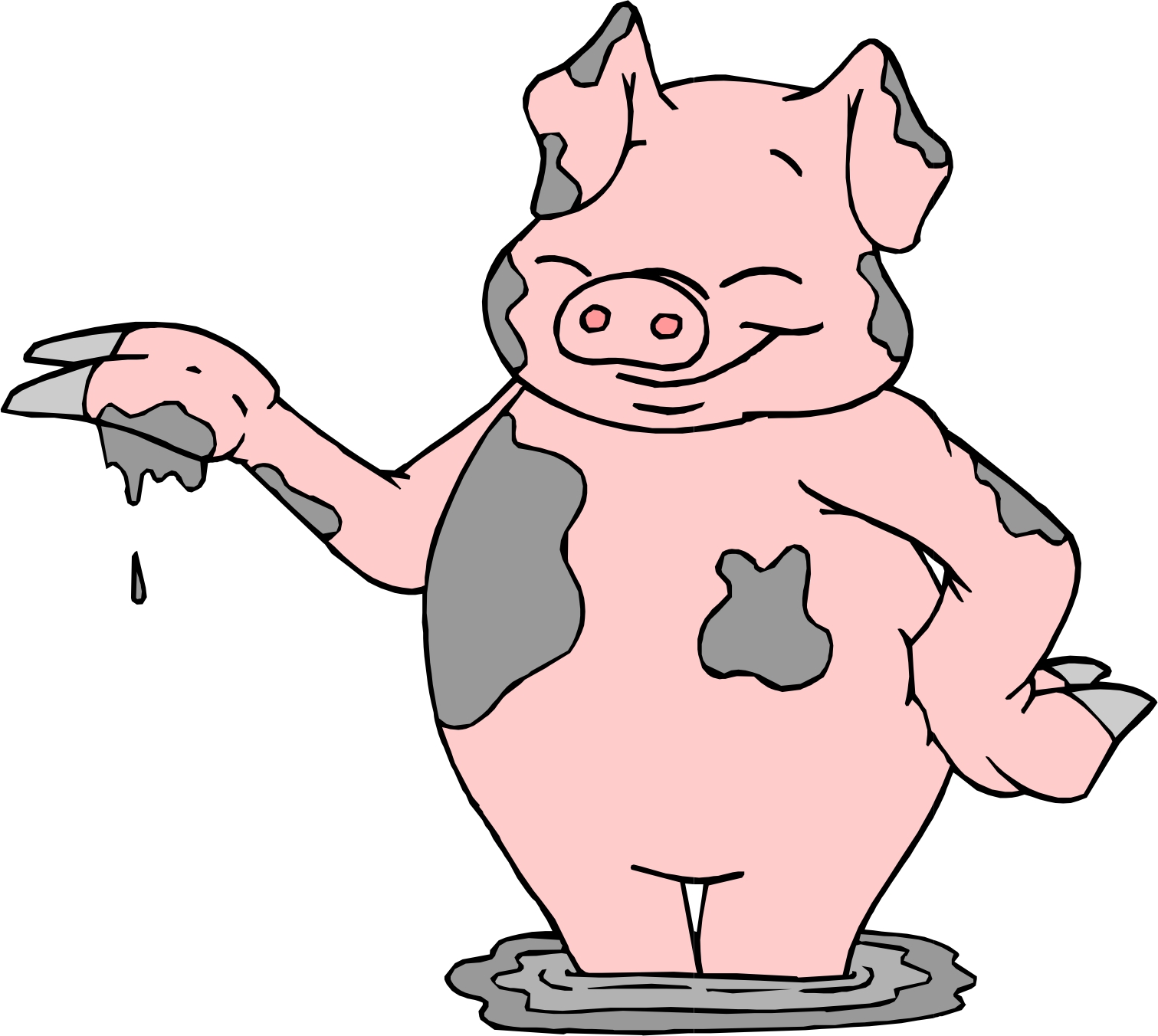 clipart pig eating - photo #45