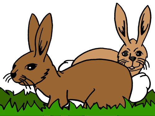 free cartoon rabbit clip art - photo #41