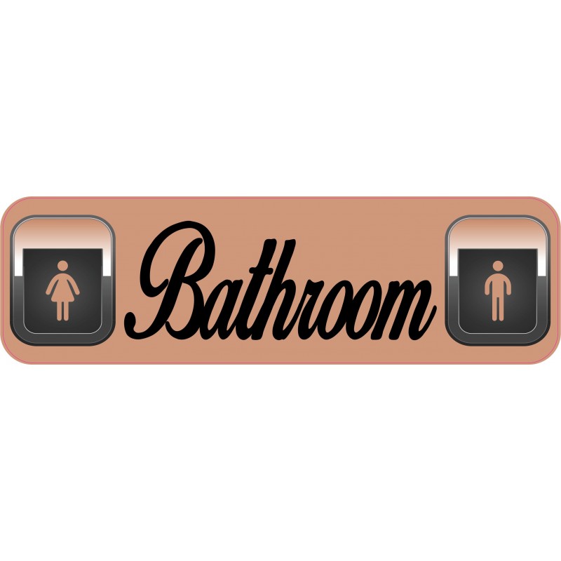 Men Women Bathroom Business Decal Store Sign Decals Sticker Stickers