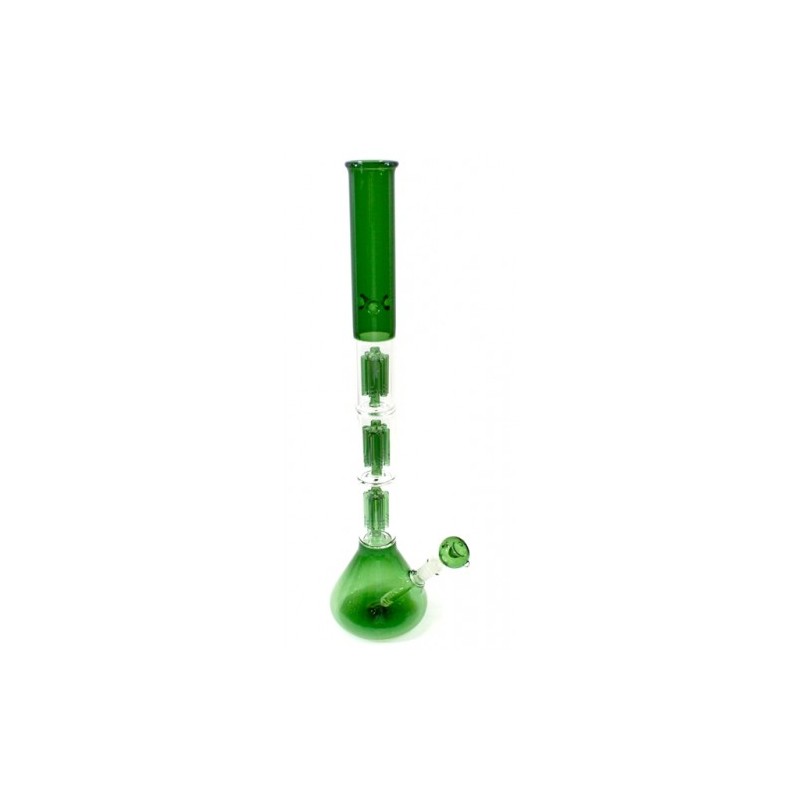23" Green 3 Tree 6 Arm Beaker Bubbler - CannaCity