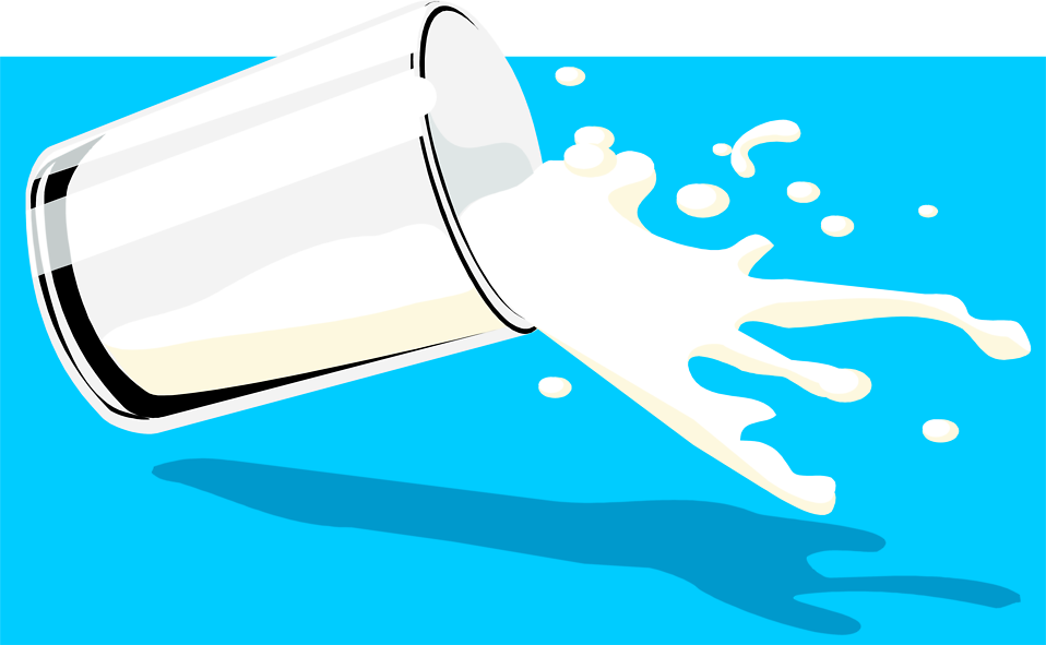 Free Stock Photos | Illustration of glass of milk spilling ...