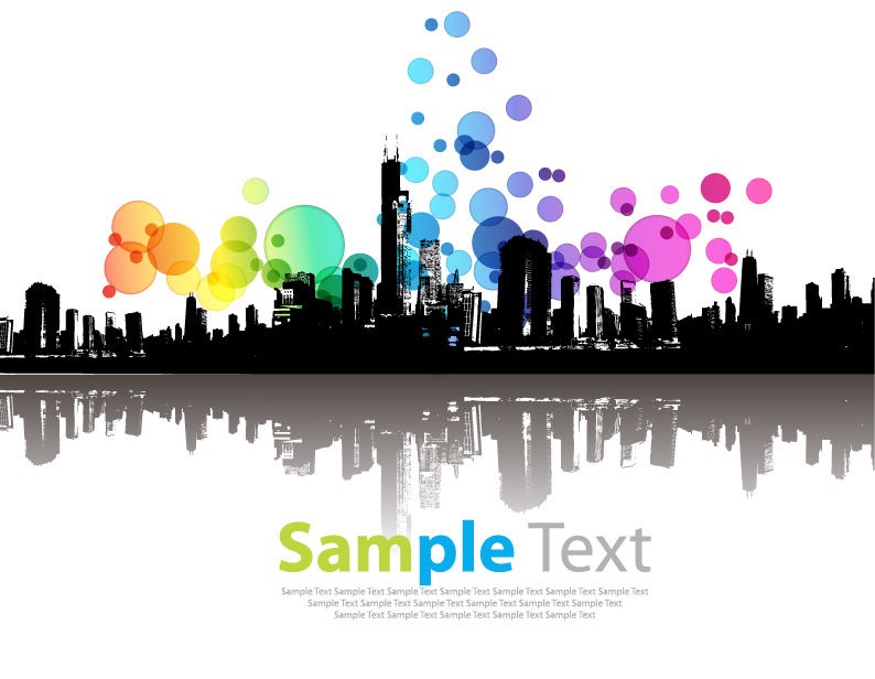 Abstract Modern City Vector Illustration | Free Vector Graphics ...