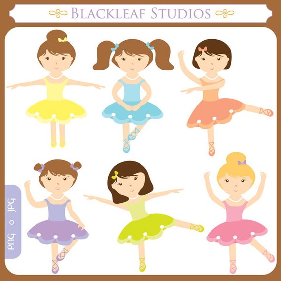 Baby Ballerinas Clip Art Instant Download - ballet, shoes, dancer ...