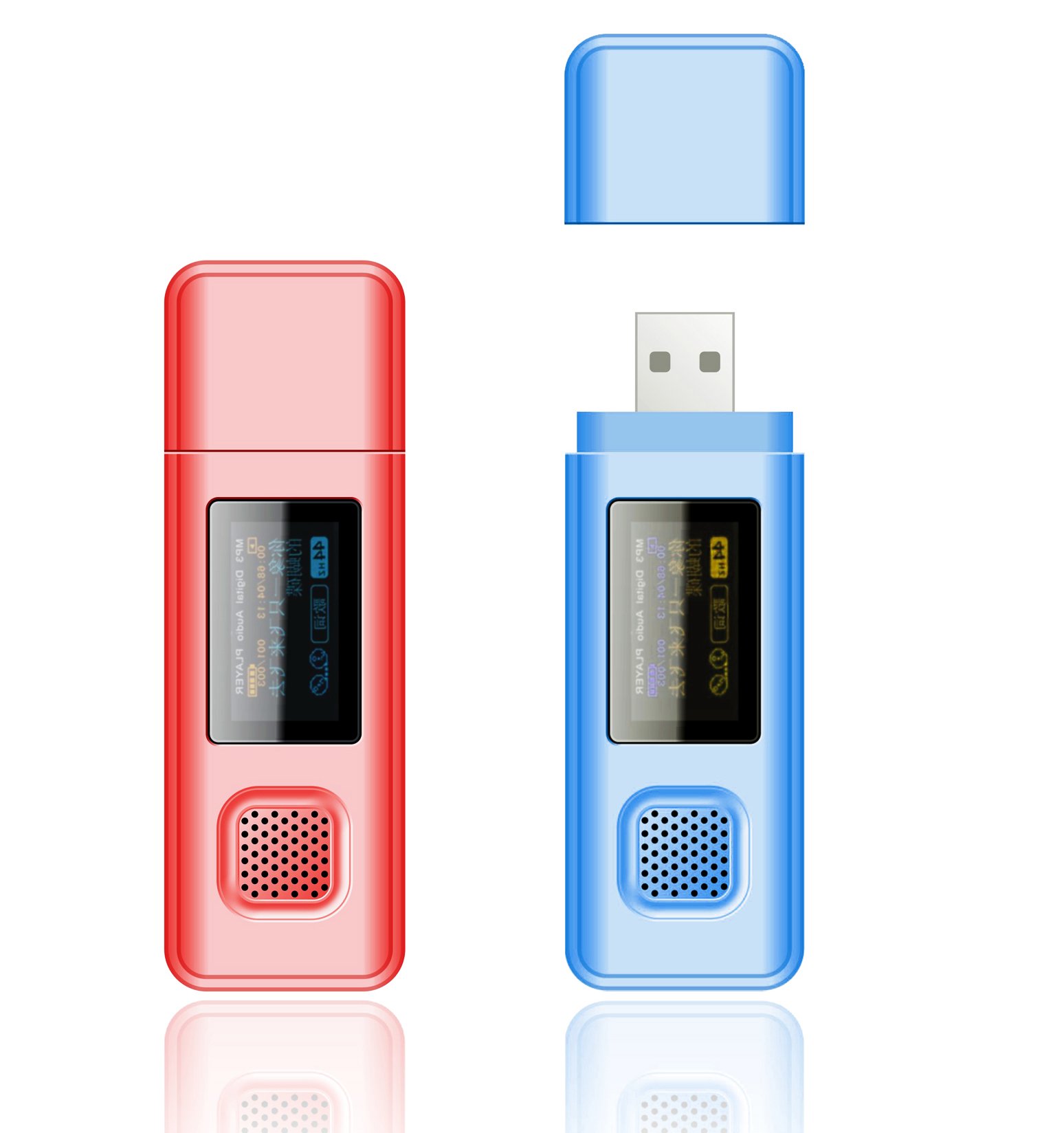 Portable USB Mini Rechargeable Mp3 Player with Microsd Card Slot BT-