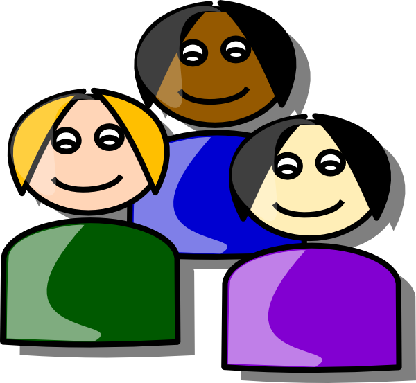 Group Of People Clipart Black And White | Clipart Panda - Free ...