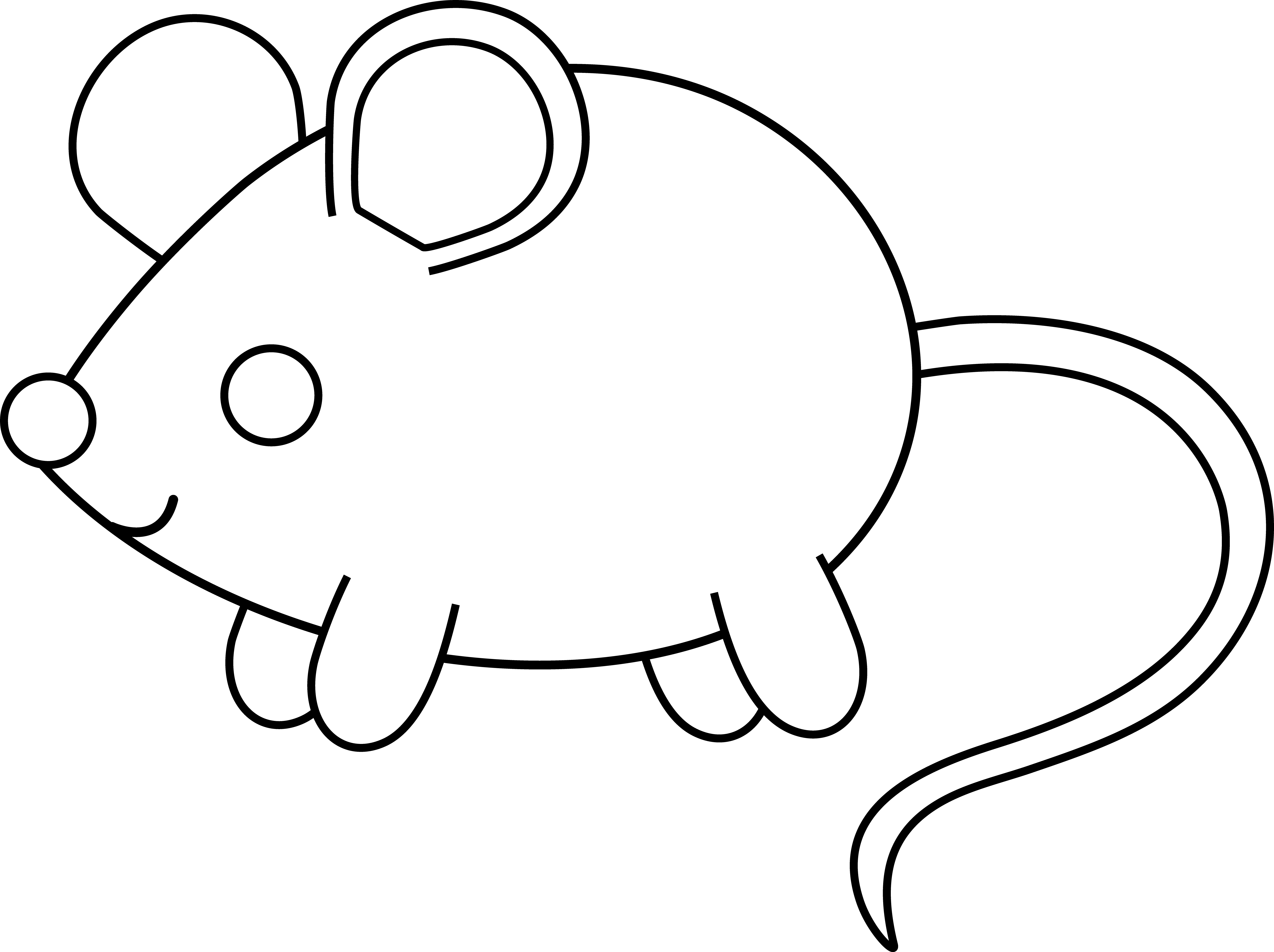 cute cartoon mice Colouring Pages
