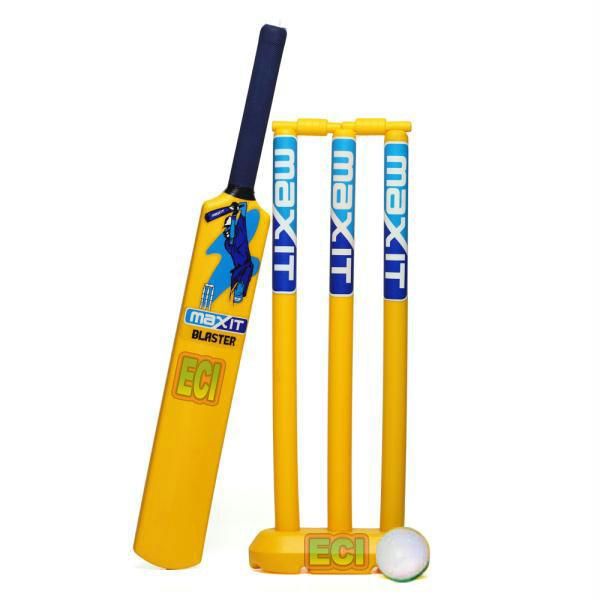 Buy 8pc Plastic Kids Cricket Set Bat Ball Kit 3 Stumps Online ...