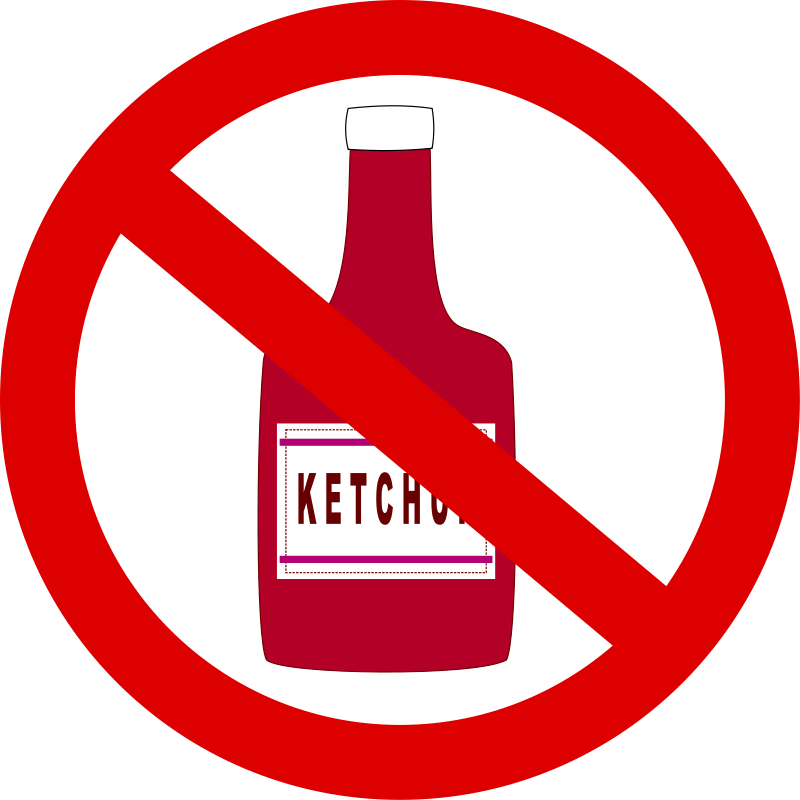 Ketchup Forbidden Clip Art Download