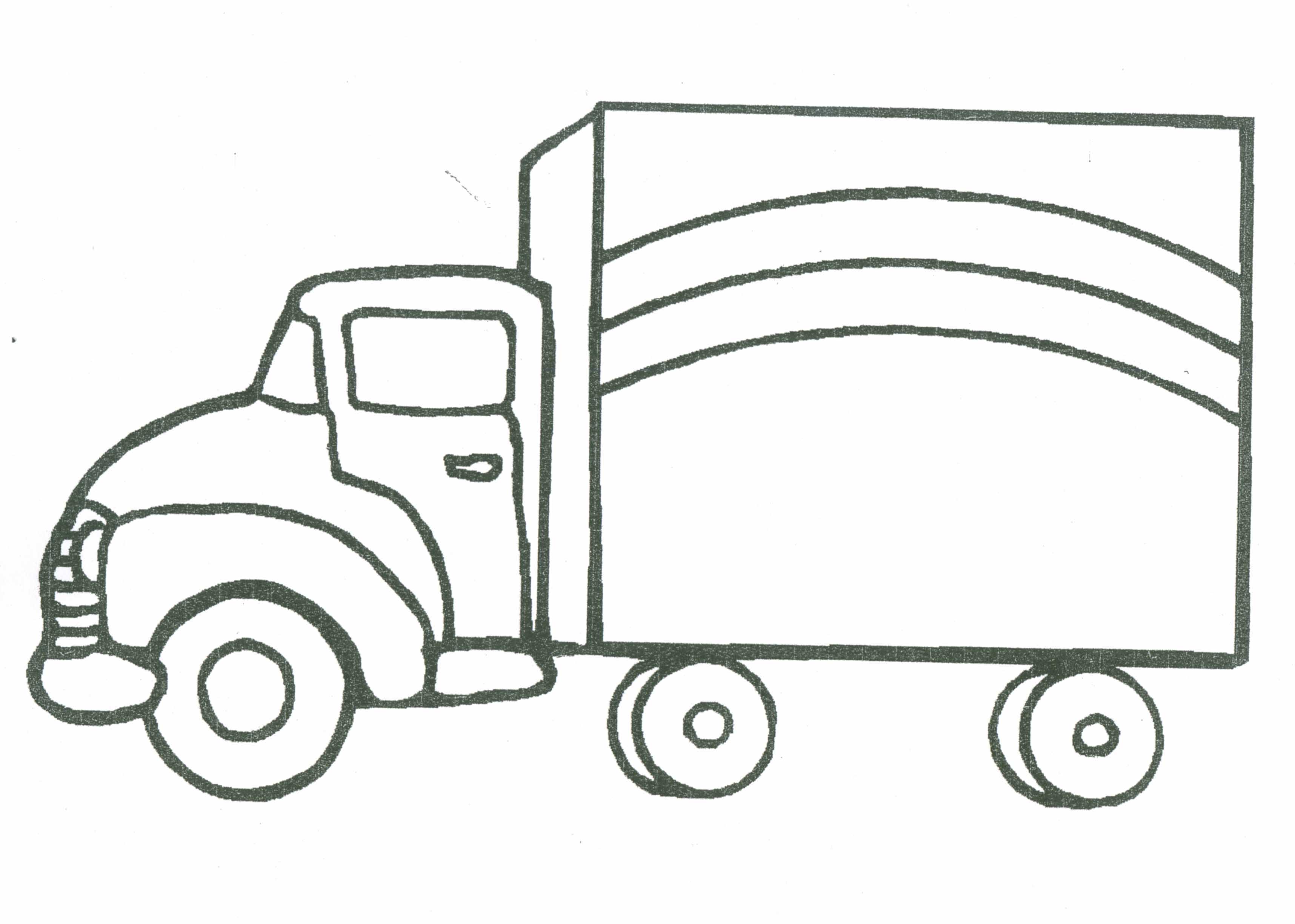 Colouring Pages Of Lorry - ClipArt Best