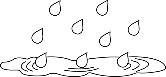Black and White Rain Puddle Clip Art - Black and White Rain Puddle ...