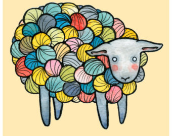 Popular items for sheep illustration on Etsy