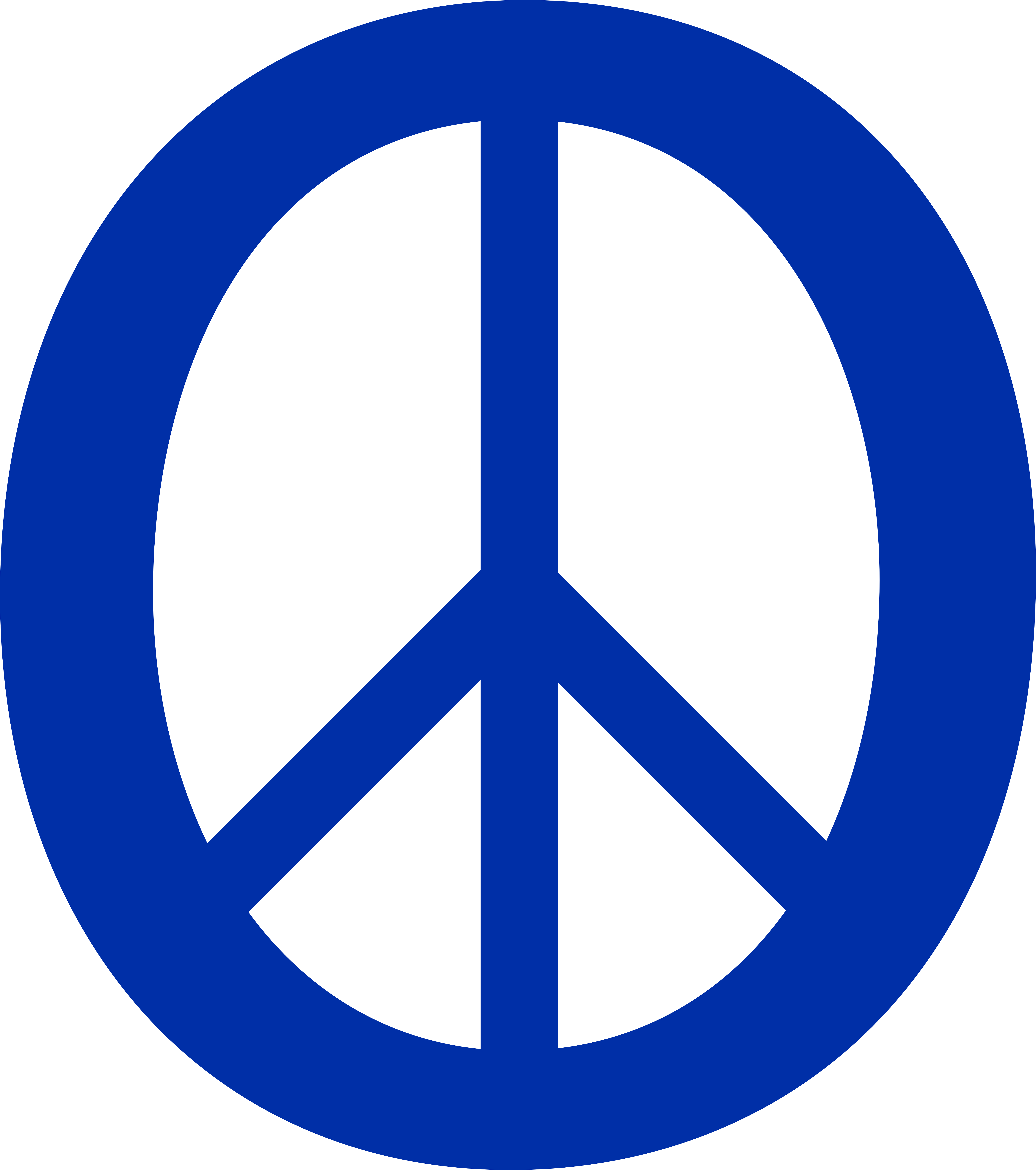 International Klein Blue Peace Symbol 11 dweeb peacesymbol.org ...