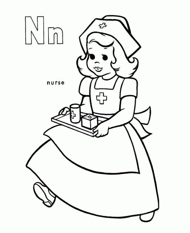 Coloring Pages Of Nurses