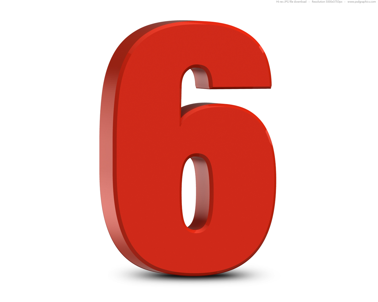 Pictures Of Number 6 Cliparts co