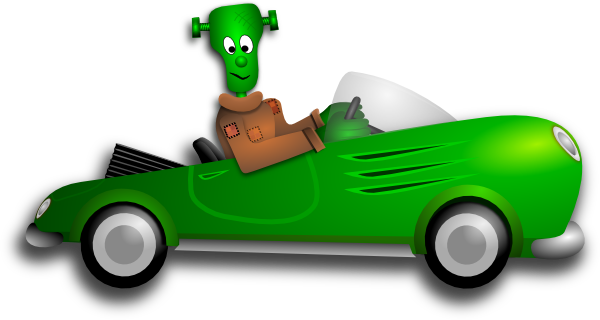 Green Cartoon Car clip art - vector clip art online, royalty free ...