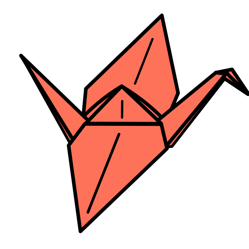 Clipart - Origami Crane