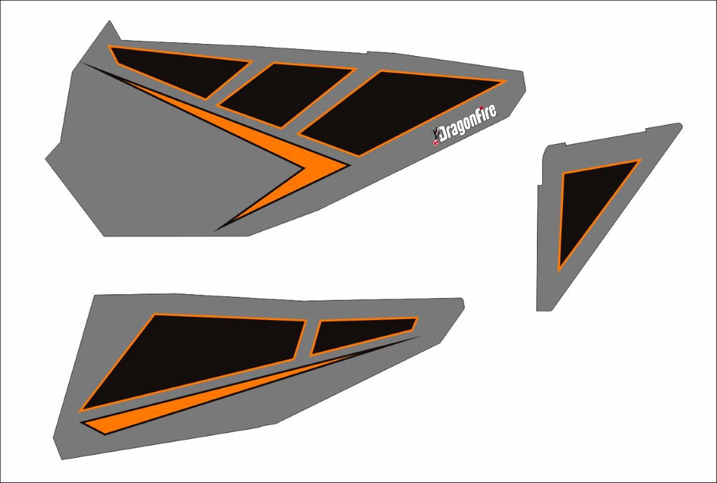 Dragonfire Racing Polaris RZR XP1000-4 Door Panel Graphic Kits ...