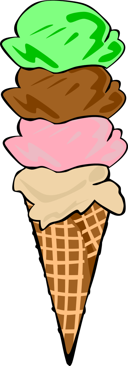Fast Food, Desserts, Ice Cream Cones, Waffle, Quad Clipart by ...