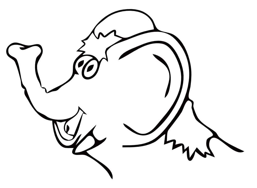 clipartist.net » Clip Art » elefant farbe drawn elefant elephant SVG