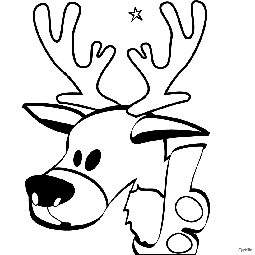 reindeer coloring sheet - get domain pictures - getdomainvids.