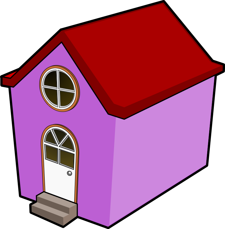 A Little Purple House Clip Art Download
