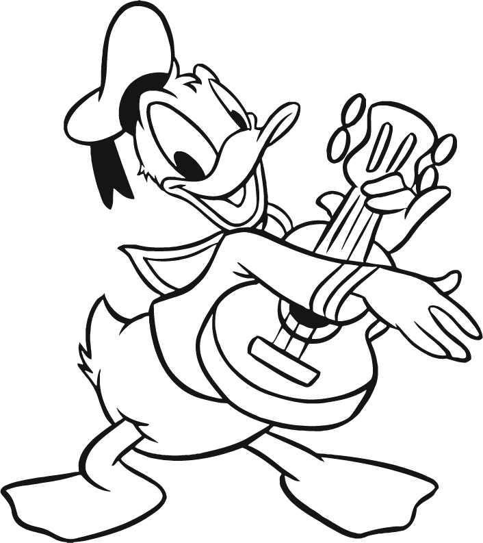 playing guitar Colouring Pages (page 2)