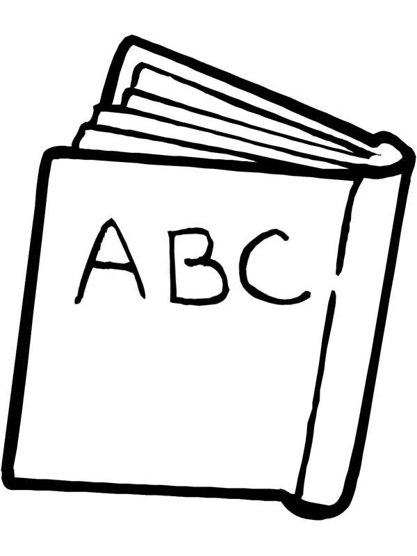 An ABC Book for First Day of School Coloring Page: An ABC Book for ...