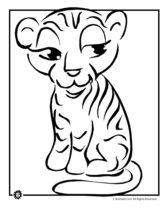 coloring pages tiger