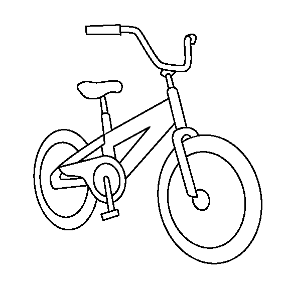 girl bikes Colouring Pages (page 2)