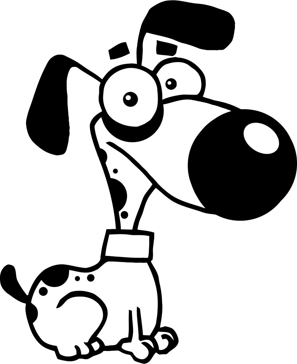 Working Sheet Of Cute Cartoon Dog For Kids - Resimkoy