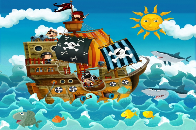 Cartoon pirate ship online shopping-the world largest cartoon ...