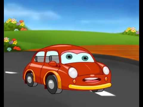 Little Red Car - Animated English Nursery Rhyme - YouTube