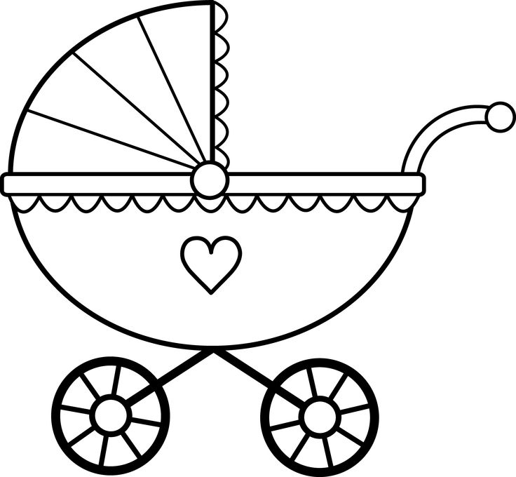 Baby Shower Clipart Black And White - Childrens Toy