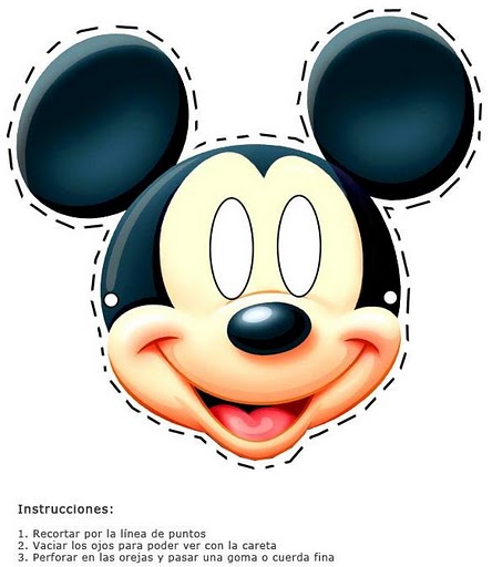 Printable mickey mouse mask-Images and pictures to print