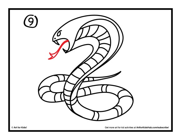 How To Draw A Snake - Art for Kids Hub